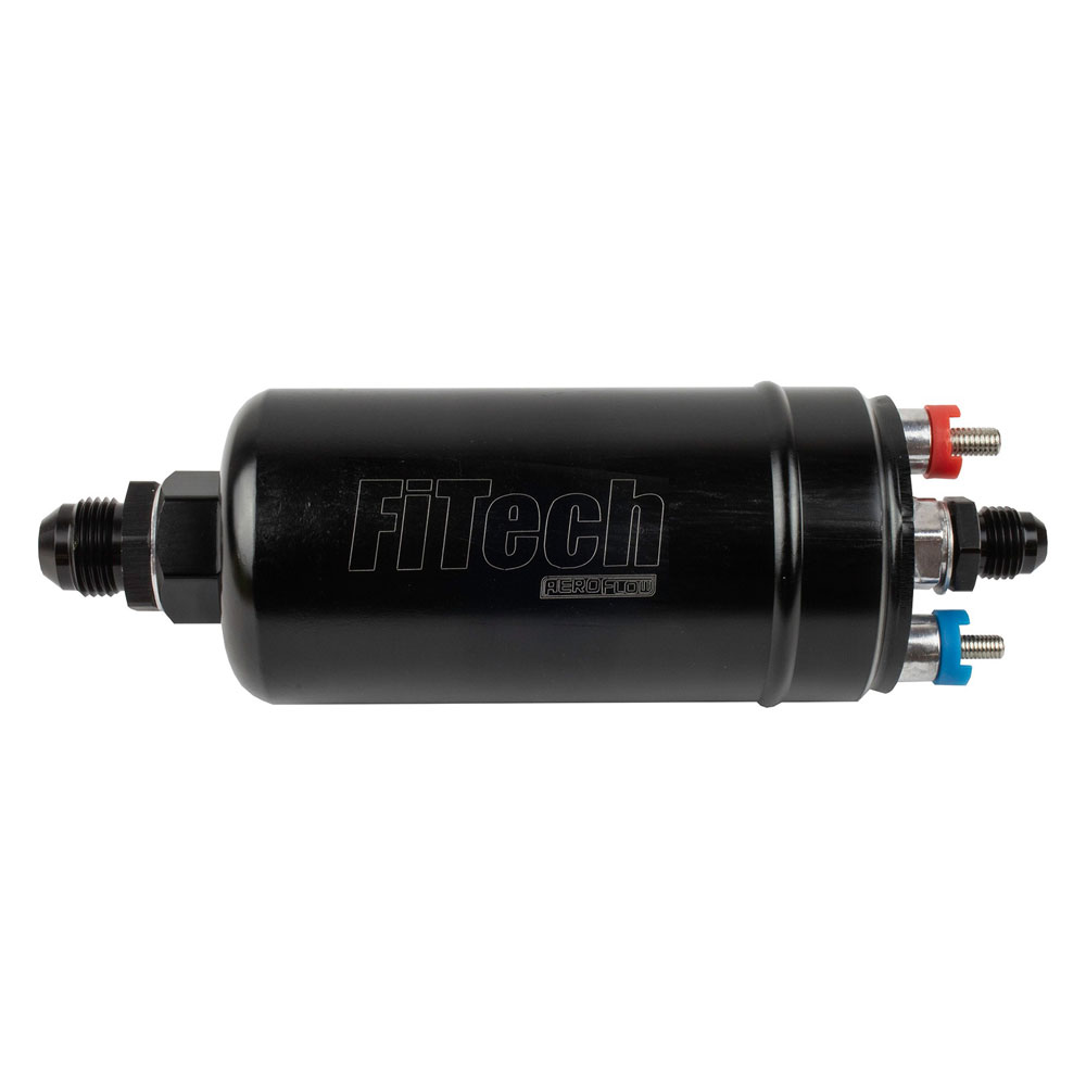 Photo for FiTech Fuel Injection Electric Fuel Pump 50101; Frame Mount 280 LPH @ 43 PSI Black Steel, Plastic Gasoline, E85 
