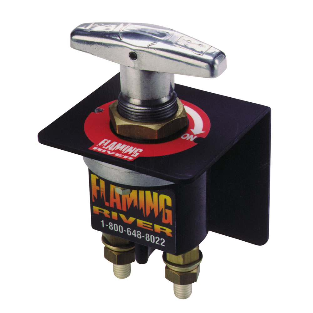 Flaming River Battery Cut-Off Switch FR1003; The Big Switch 250 Amp 2 Post 12, 16, 24 Volt Rotational Switch 
