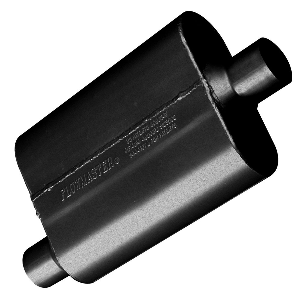 Flowmaster Exhaust Muffler 42441; 40 Series 2 Chamber Aluminized Steel 2.250 in. Offset 2.250 in. Center 