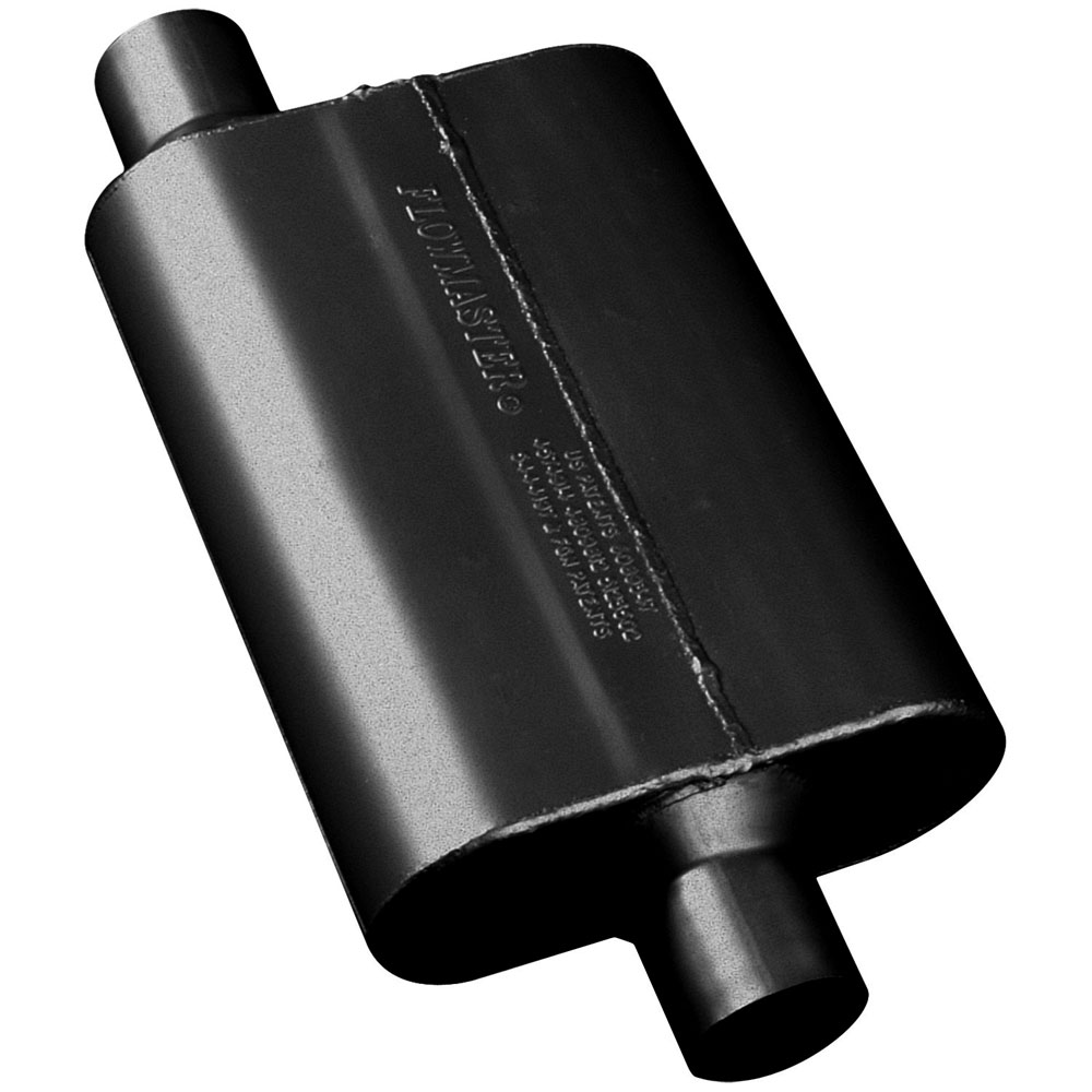 Flowmaster Exhaust Muffler 42441; 40 Series 2 Chamber Aluminized Steel 2.250 in. Offset 2.250 in. Center 