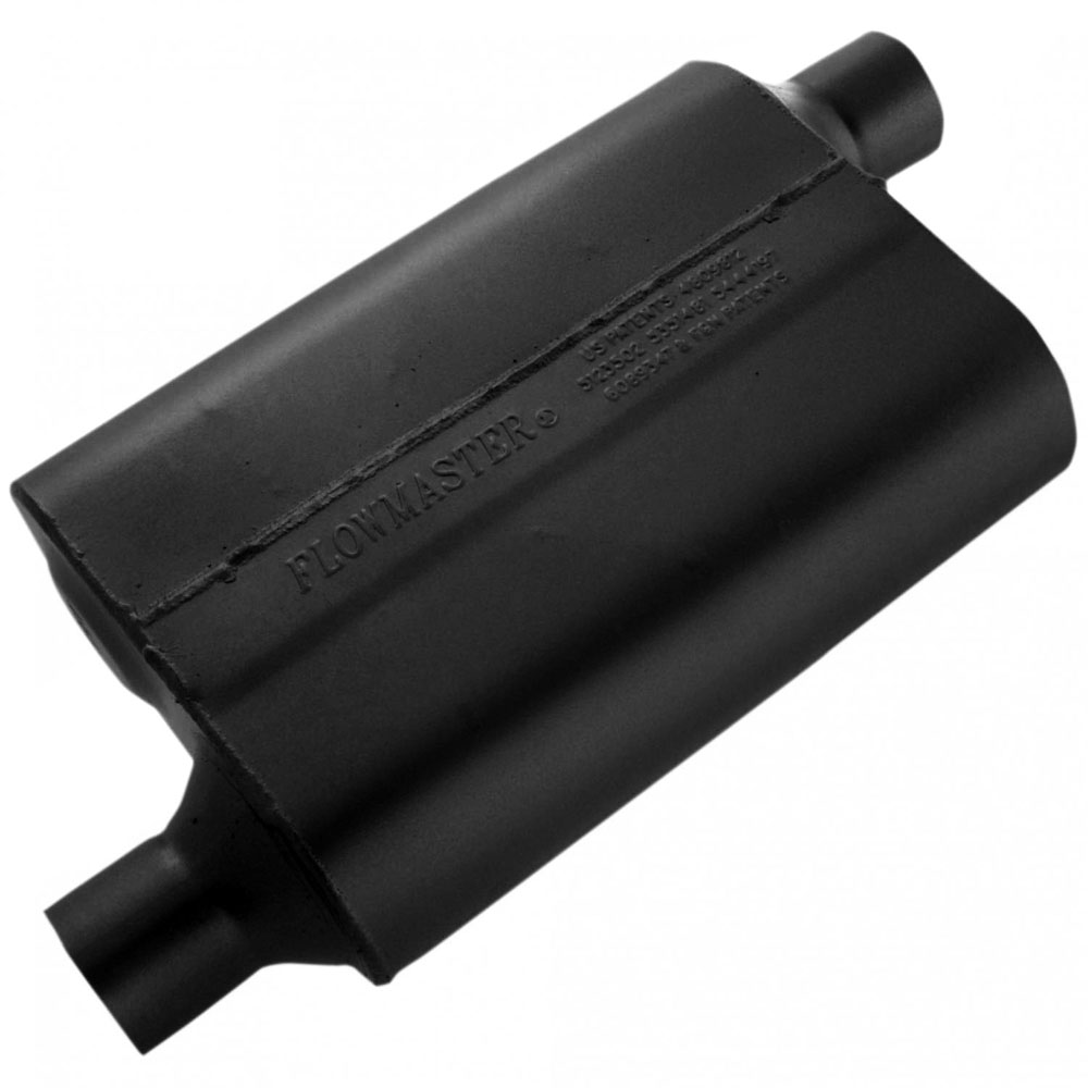 Flowmaster Exhaust Muffler 42443; 40 Series 2 Chamber Aluminized Steel 2.250 in. Offset 2.250 in. Offset 