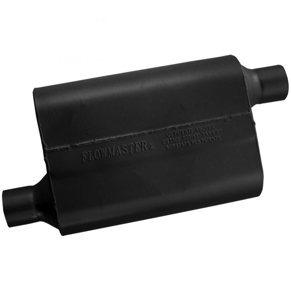 Flowmaster Exhaust Muffler 42443; 40 Series 2 Chamber Aluminized Steel 2.250 in. Offset 2.250 in. Offset 