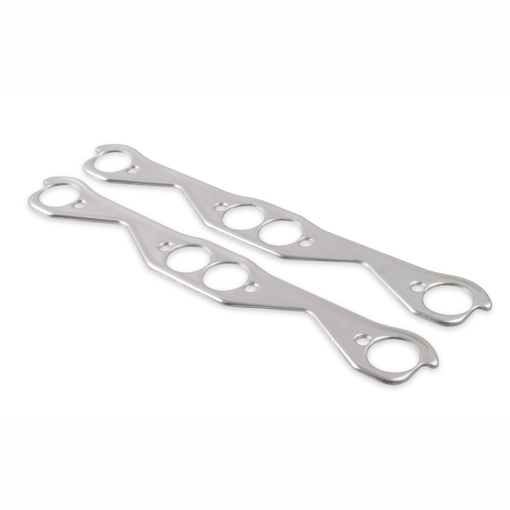 FlowTech Header Gaskets 99150FLT; Aluminum Layered Round 1.630 in. 1.630 in. Aluminum for Chevy 262 to 400 