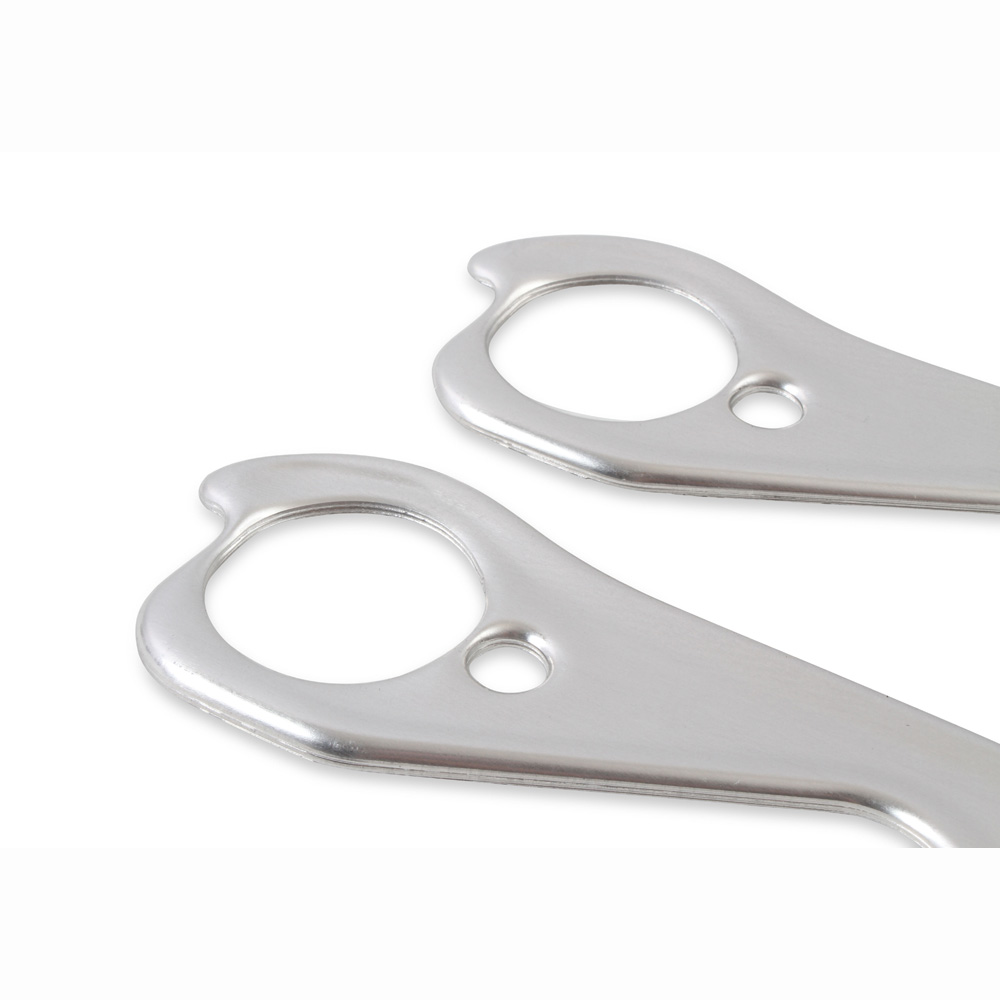 FlowTech Header Gaskets 99150FLT; Aluminum Layered Round 1.630 in. 1.630 in. Aluminum for Chevy 262 to 400 