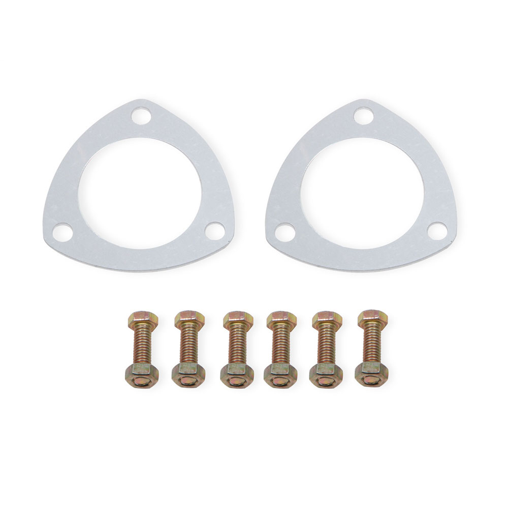 FlowTech Exhaust Collector Gasket 10024FLT; Aluminum 3 Bolt 2.500 in. 