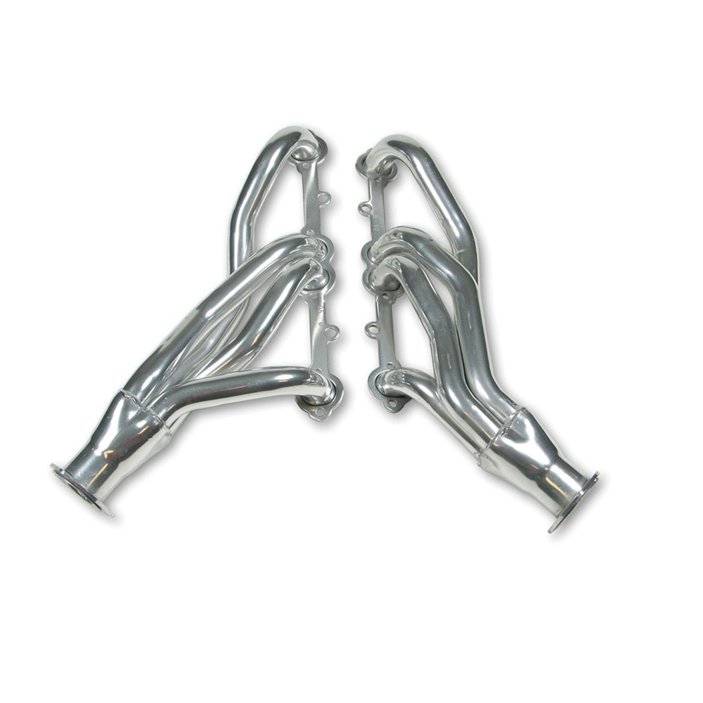 Photo for FlowTech Exhaust Header 31108FLT; Shorty Headers 1.500 in. 2.500 in. Shorty 18 Gauge Silver Ceramic Coated Mild Steel for 1967 to 1987 Chevy Camaro, Chevelle, Monte Carlo 262 to 400 Automatic