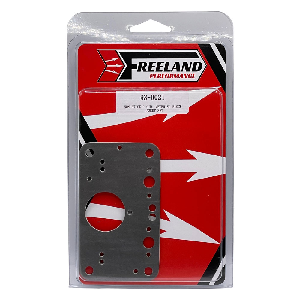 Freeland Carburetor Metering Block Gasket 93-0021-10; Non-Stick Holley All Fuels 