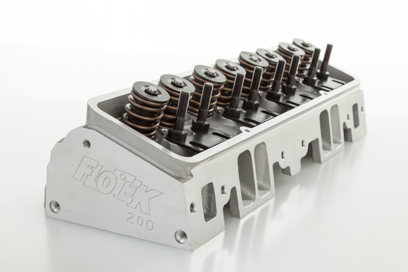 Flo-Tek Cylinder Head Assembly 1200-SRAC-505A; 200cc Aluminum 64cc for Chevy 262 to 400 