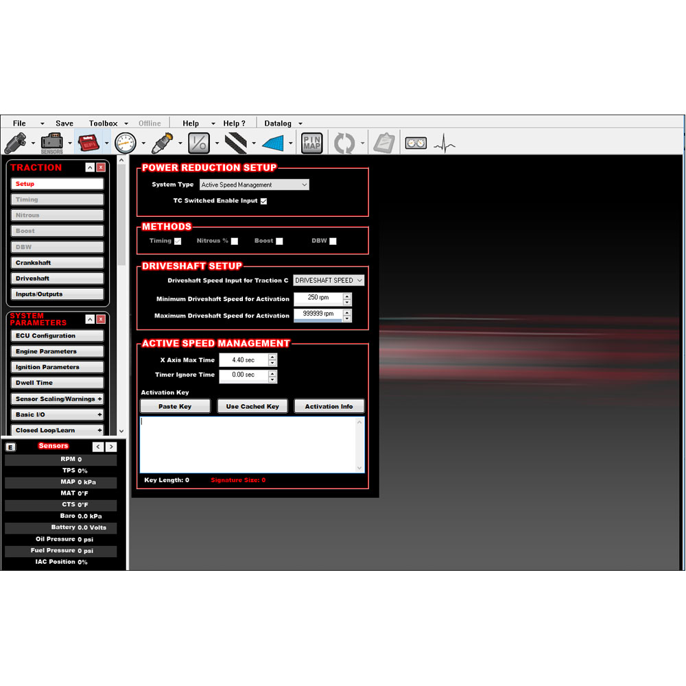 Holley Fuel Control Computer Software 555-100; Time Based Traction Management 