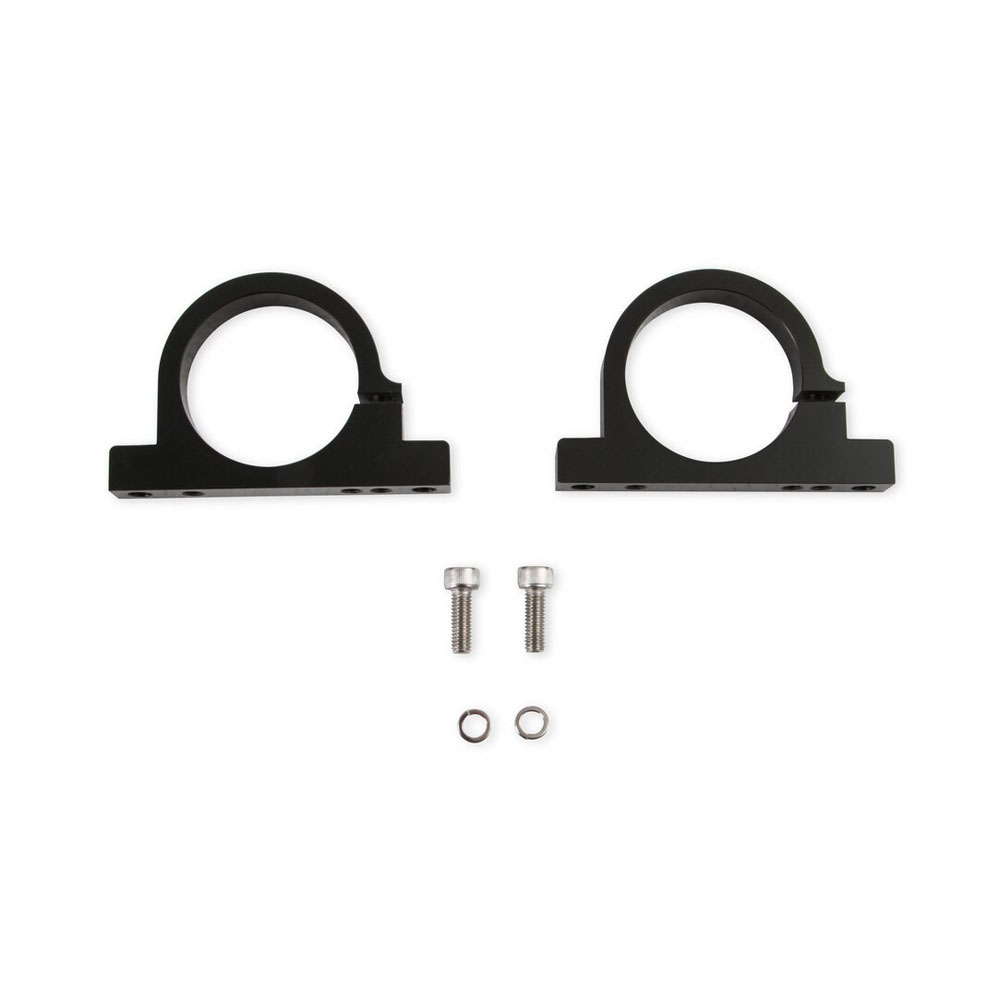 Holley Fuel Filter Bracket 162-574; HP and VR Series Brackets 2.000 in. Black Anodized Aluminum 