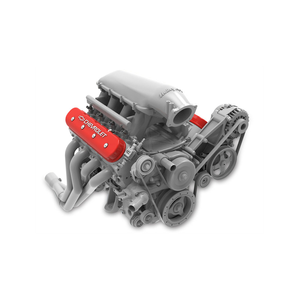 Holley Valve Covers 241-404; Aluminum LS Valve Covers Chevrolet with Bowtie Red with Machined Accents Cast Aluminum for 1998 to 2017 GM LS 