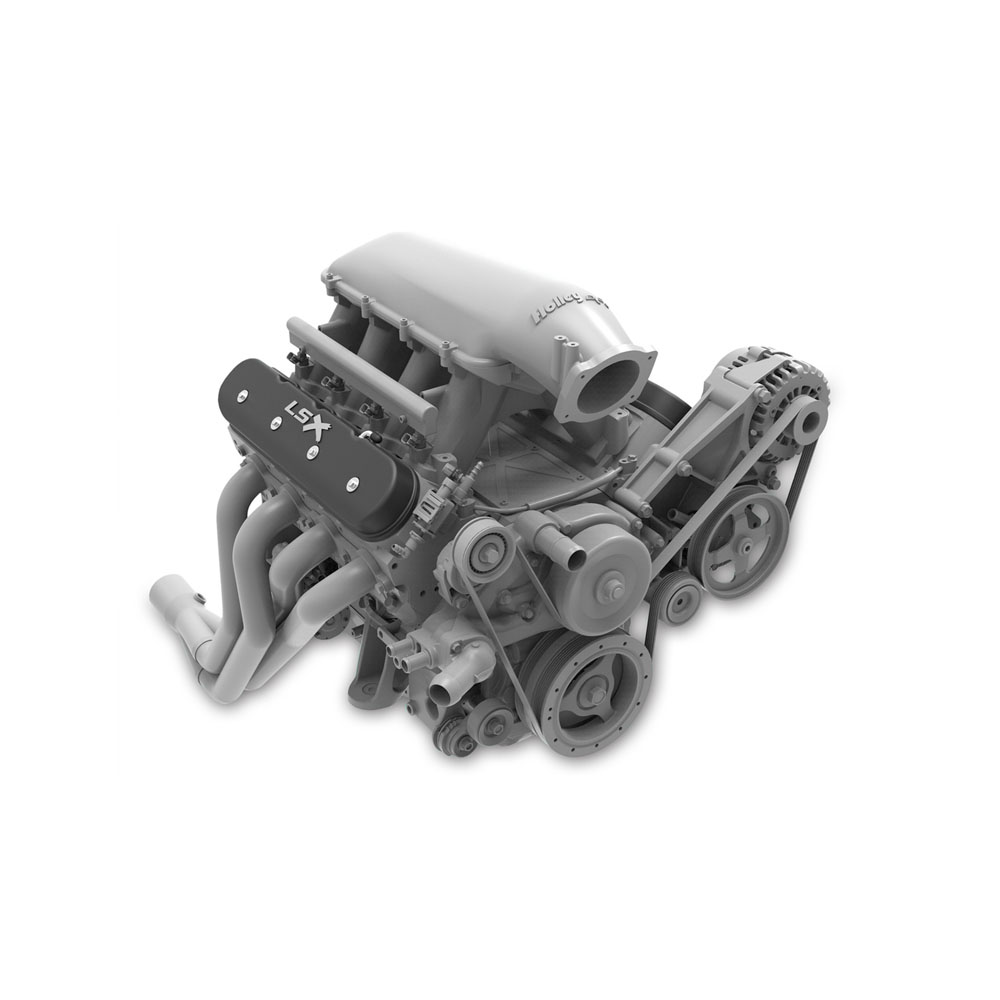 Holley Valve Covers 241-407; Aluminum LS Valve Covers LSX Logo Black with Machined Accents Cast Aluminum for 1997 to 2019 GM LS 