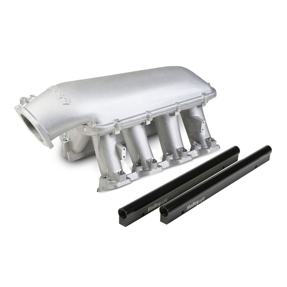 Holley Intake Manifold 300-122; Hi Tech Hi Ram 1500 to 7000 Satin Aluminum for Chevy LS 