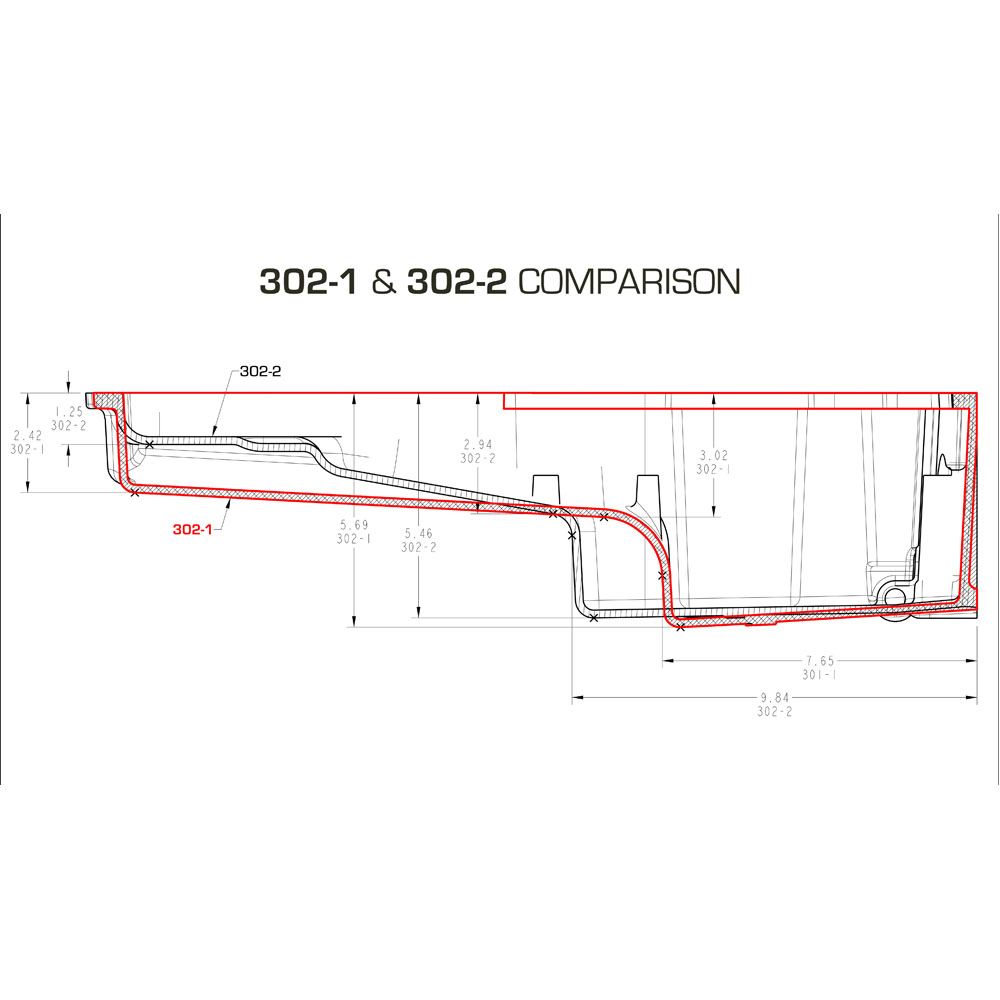Holley Oil Pan 302-1BK; Street, Strip Wet Sump 5.5 Quart Black Ceramic for GM LS 