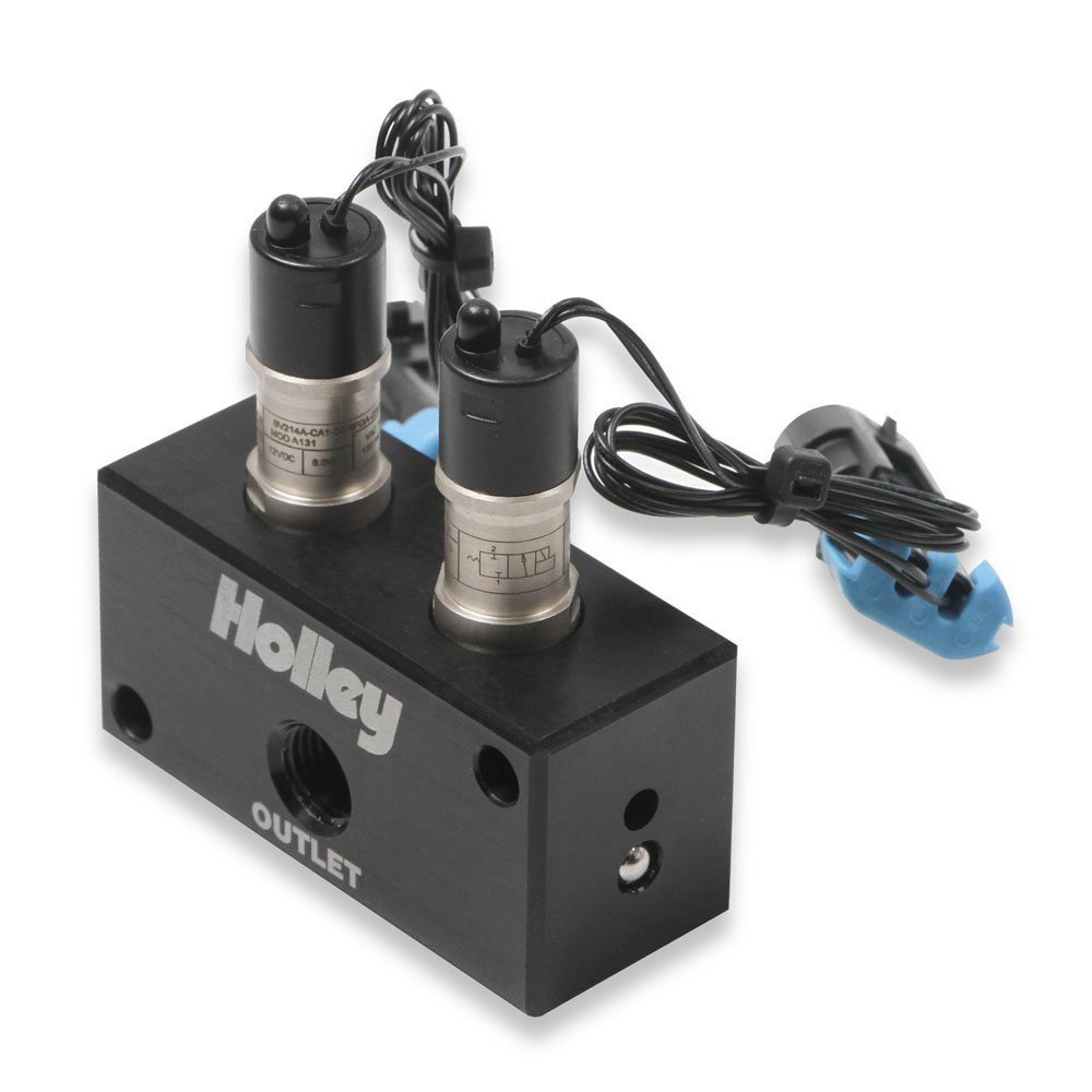 Holley Turbocharger Boost Pressure Solenoid Filter 557-201; High Flow Dual Port Boost 