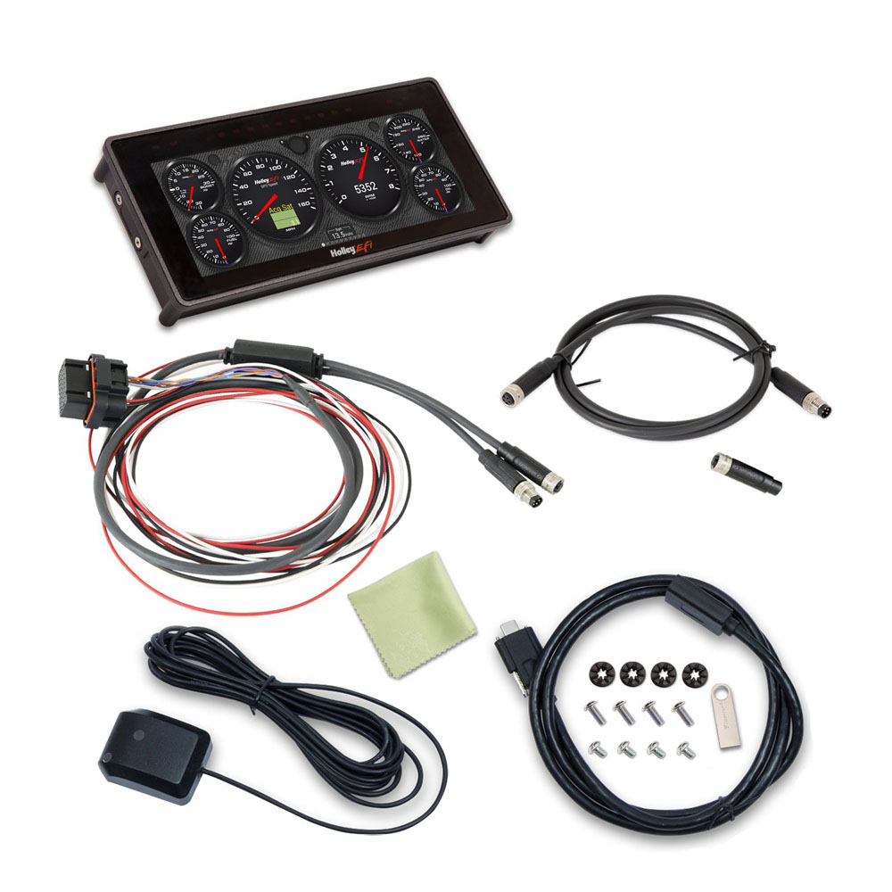 Holley Digital Dash Display 553-112X; 6.86 in. M8 Pro Dash, Sniper 2 Programmable LED Digital Touchscreen 