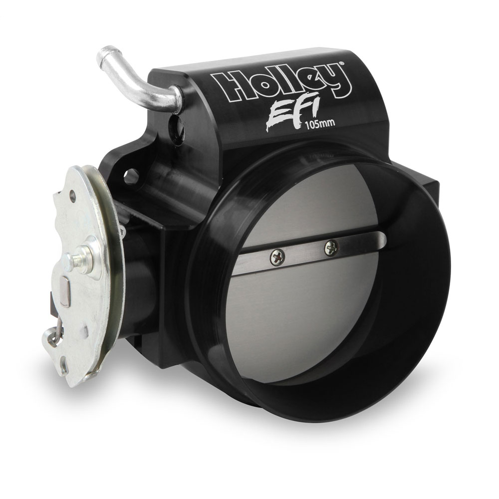 Holley Fuel Injection Throttle Body 112-581; Black Anodized Billet Aluminum 