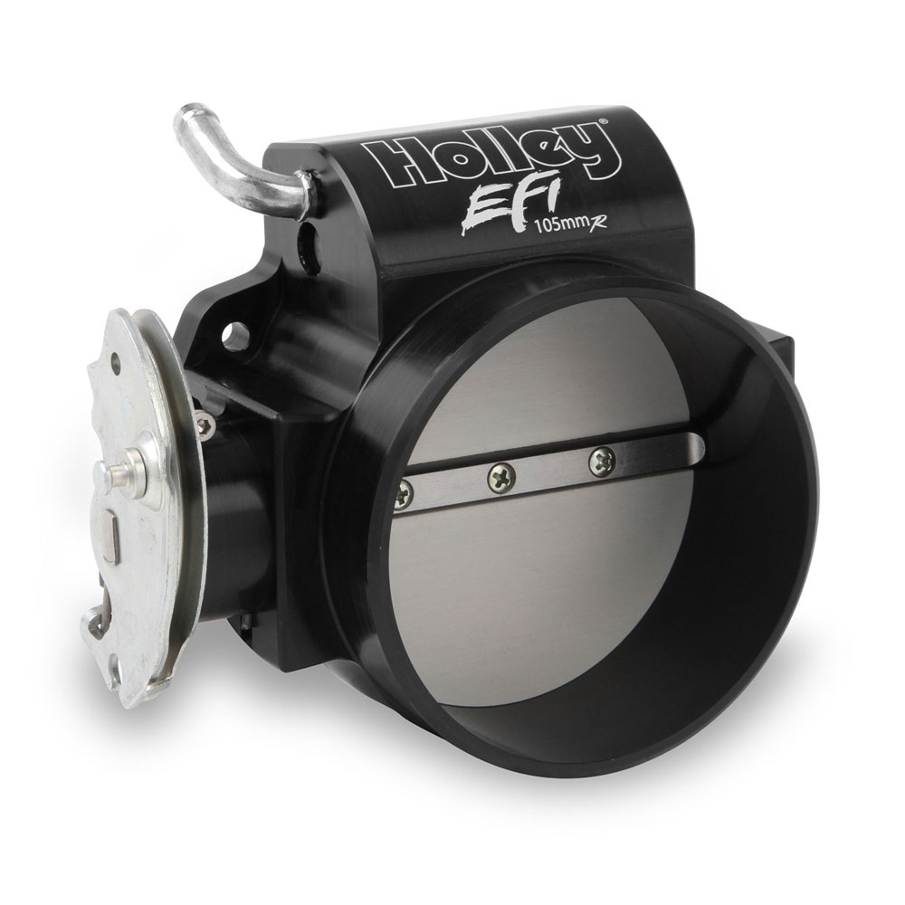 Holley Fuel Injection Throttle Body 112-583; Black Anodized Billet Aluminum 