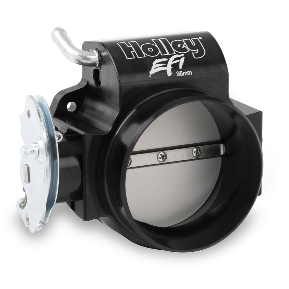 Holley Fuel Injection Throttle Body 112-585; Black Anodized Billet Aluminum 