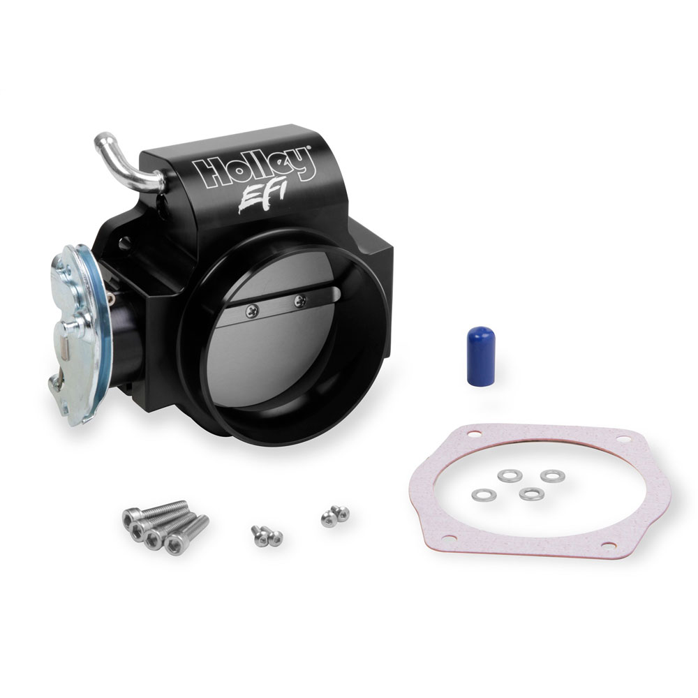 Holley Fuel Injection Throttle Body 112-589; Black Anodized Billet Aluminum 