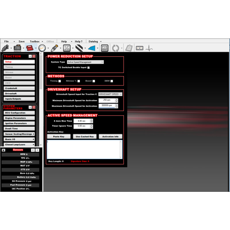 Holley Fuel Control Computer Software 555-100; Time Based Traction Management 