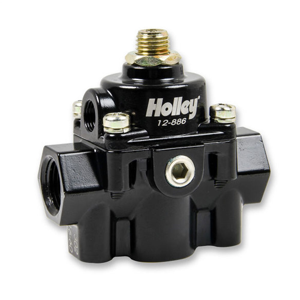 Photo for Holley Fuel Pressure Regulator 12-886; EFI Bypass Regulator 15 to 60 PSI Return Gasoline Aluminum 