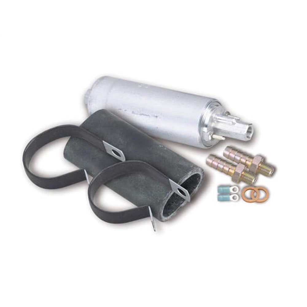 Holley Electric Fuel Pump 12-920; 67 GPH @ 43 PSI 67 GPH @ 80 PSI Silver Gasoline 