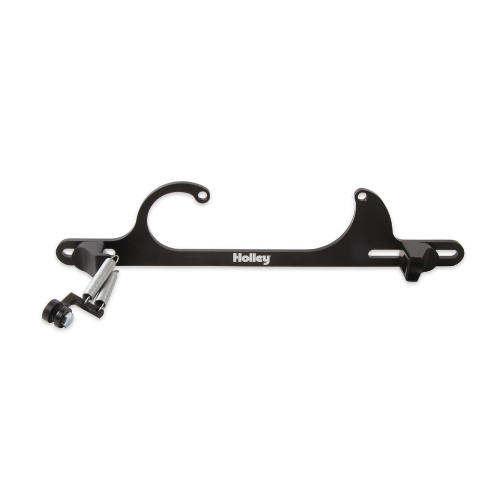 Holley Carburetor Throttle Cable Bracket 20-112; Black 