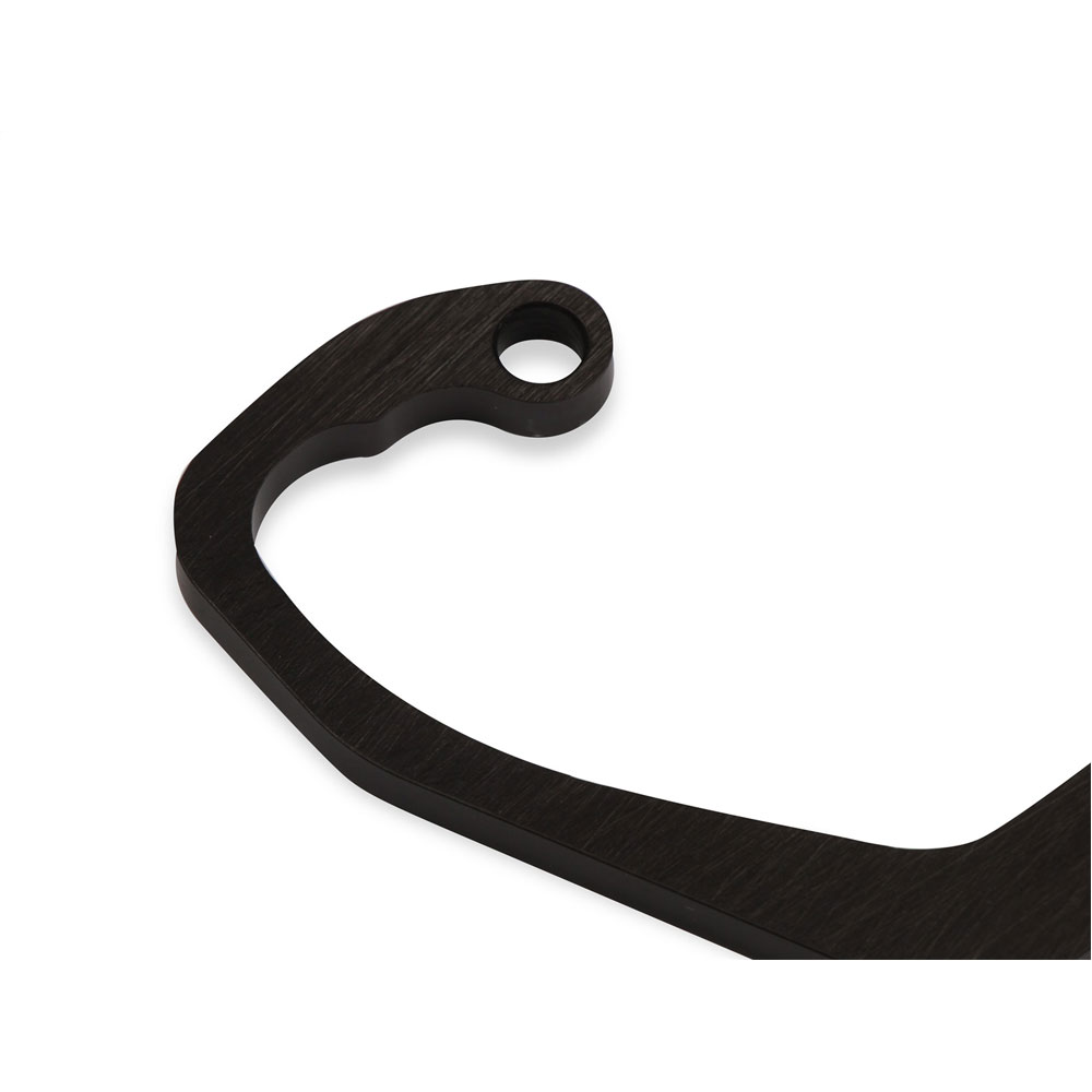 Holley Fuel Pressure Regulator Bracket 20-275; Billet Regulator Bracket Black Aluminum Right Side Carb Studs 4150, 4160 Square 