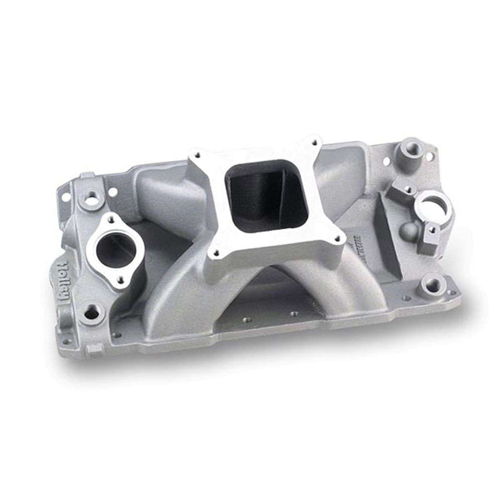 Photo for Holley Intake Manifold 300-110; 4500 to 8500 Satin Aluminum for Chevy 262 to 400