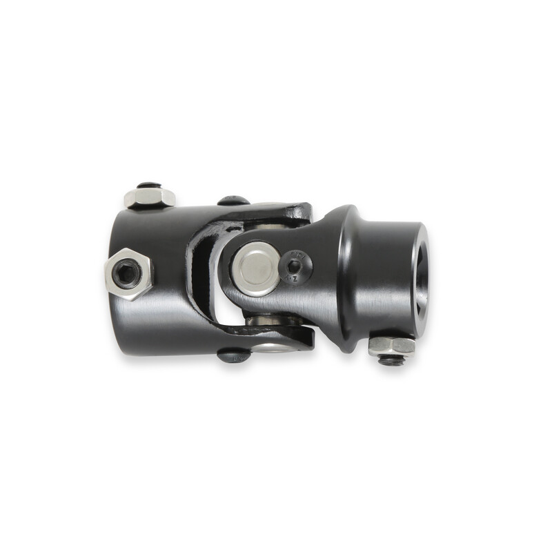 Holley Steering Shaft Universal Joint 320-105; 1.000 in. 48-spline 0.750 in. DD Steel 