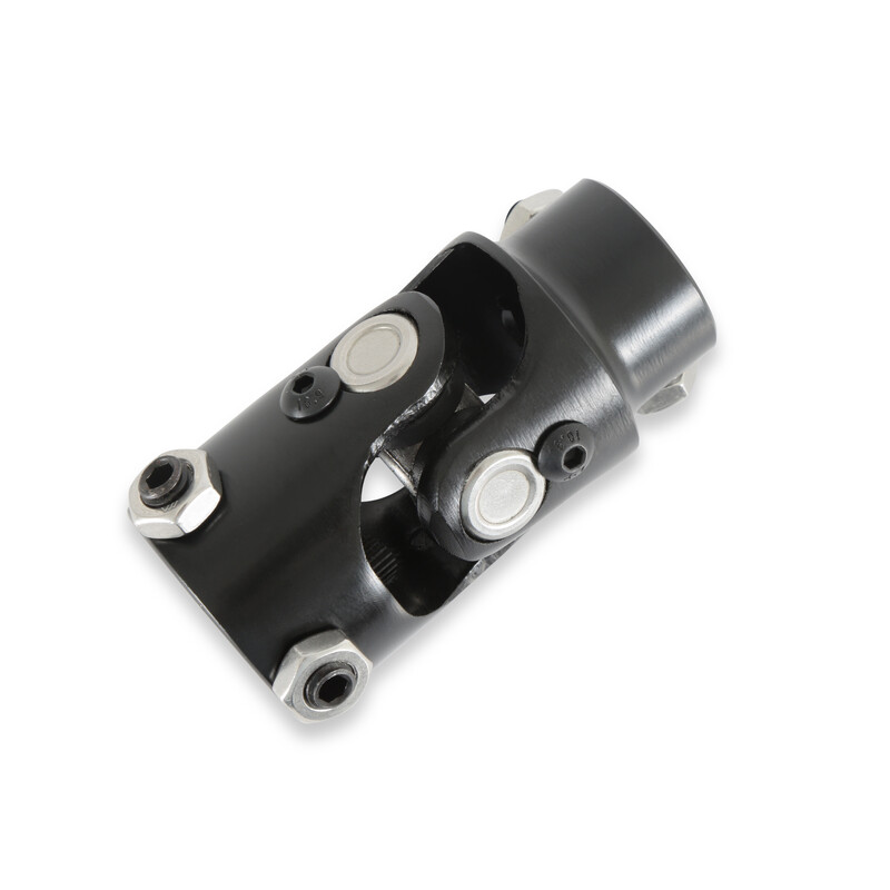 Holley Steering Shaft Universal Joint 320-105; 1.000 in. 48-spline 0.750 in. DD Steel 