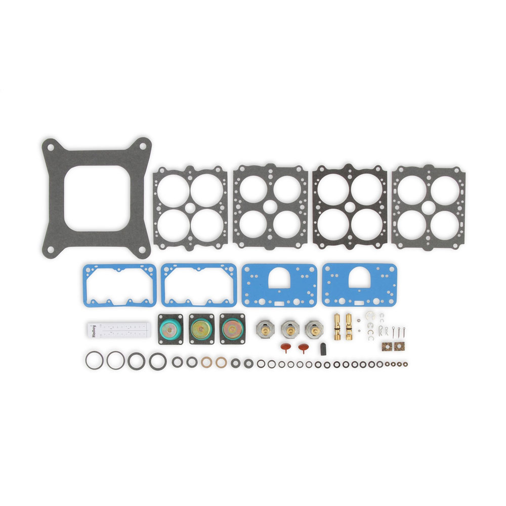 Holley Carburetor Repair Kit 37-485; Renew Kit, Non-Stick 4150 Series Double Pumper 