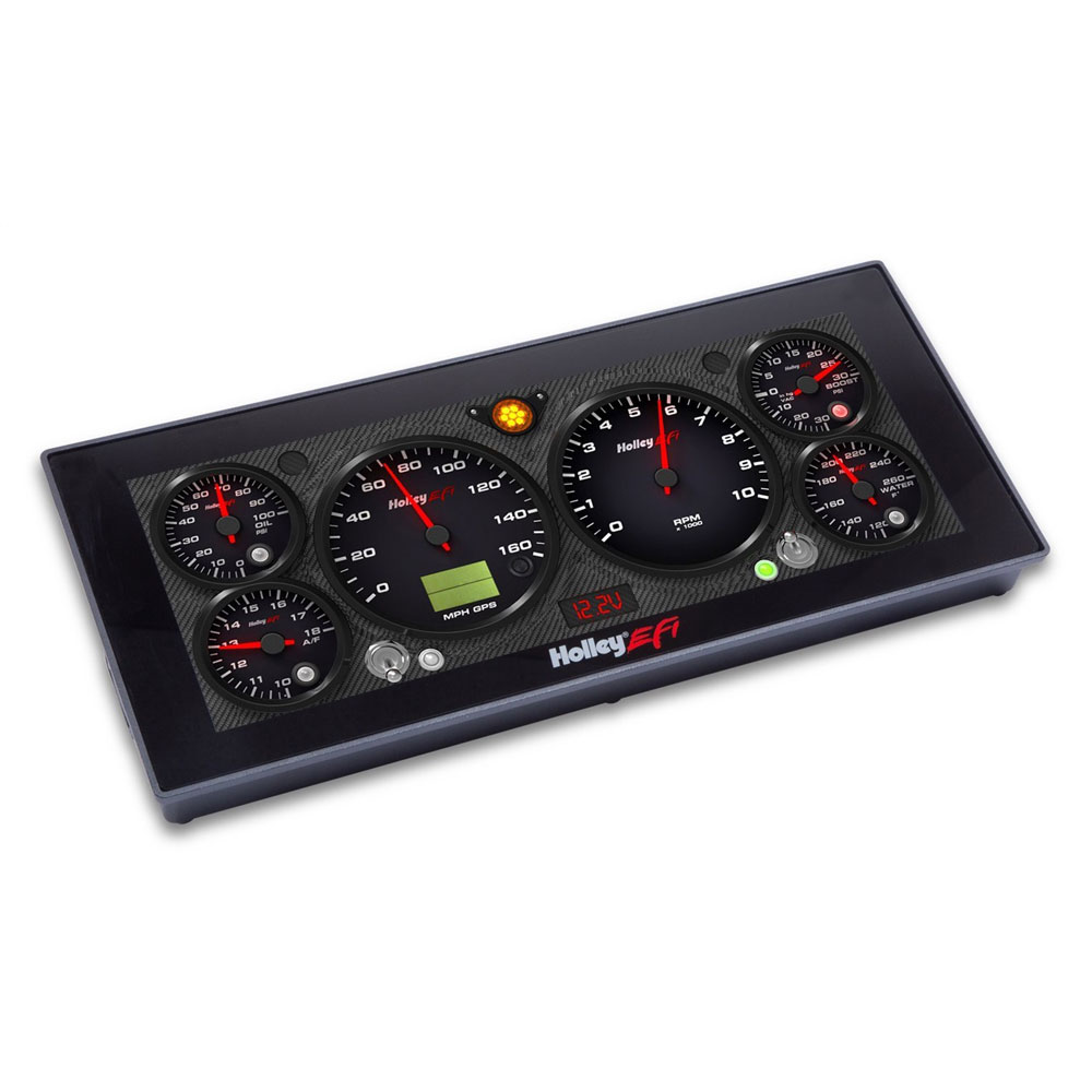 Holley Electronic Multi Purpose Gauge 553-111; EFI 12.3 in. Pro Dash Touch Screen Digital 13.440 x 5.810 x 1.250 in. 