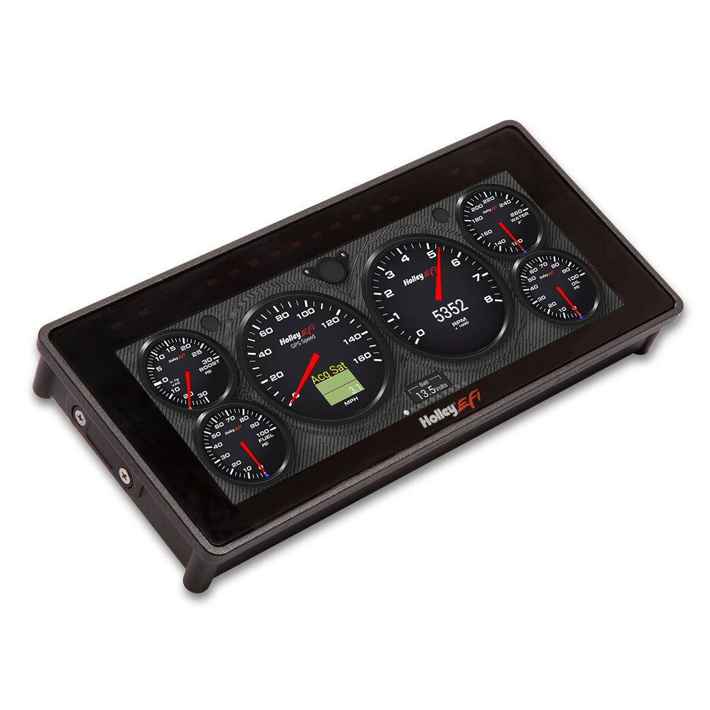 Holley Electronic Multi Purpose Gauge 553-112; EFI 6.86 in. Pro Dash Touch Screen, Customizable 6.860 in.  Custom 
