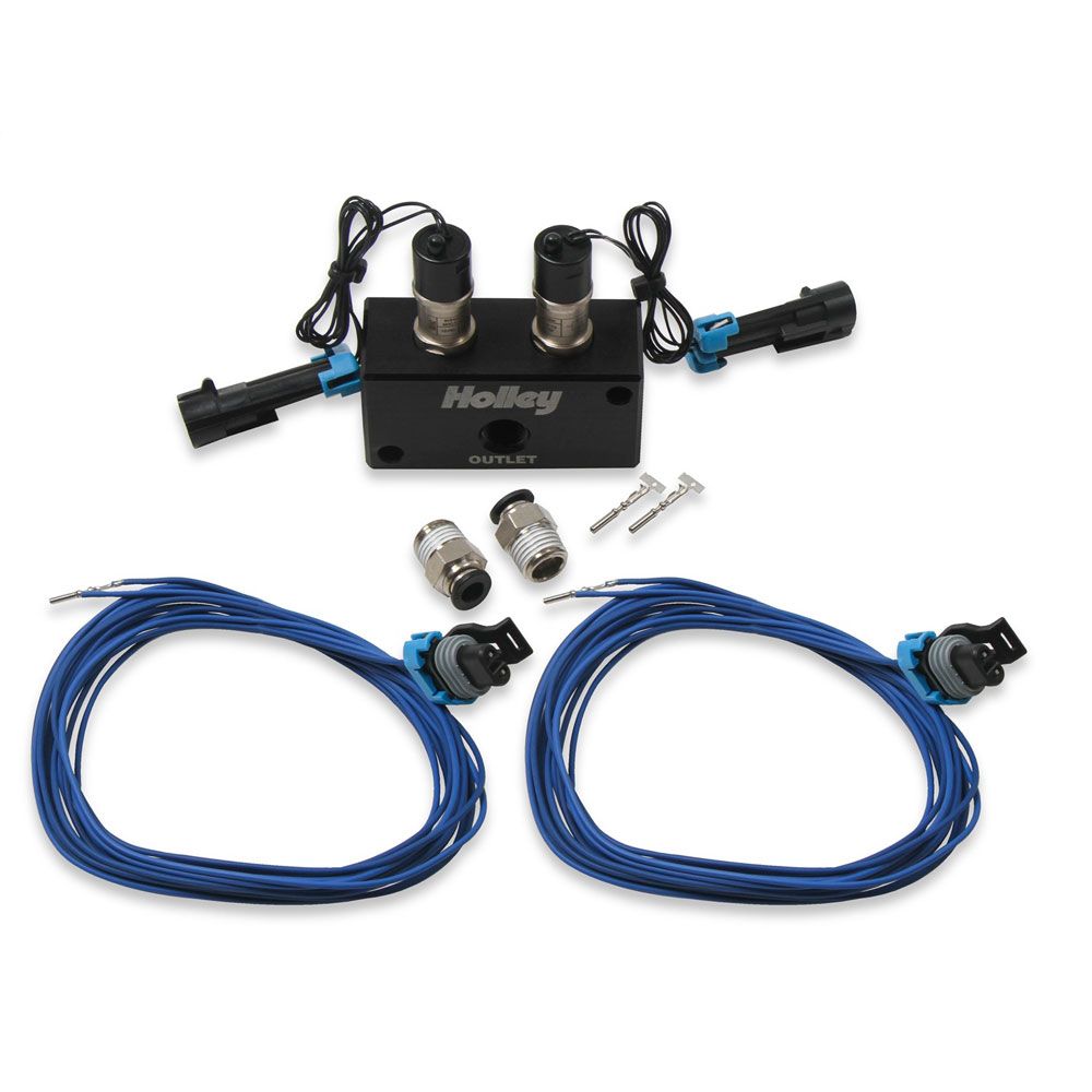 Holley Turbocharger Boost Pressure Solenoid Filter 557-201; High Flow Dual Port Boost 