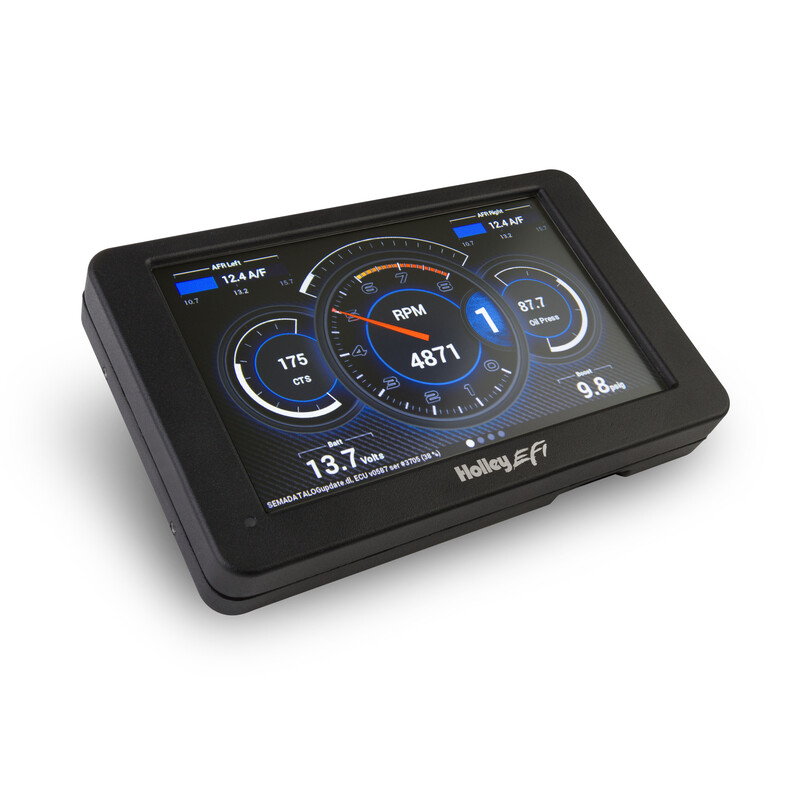 Holley Electronic Multi Purpose Gauge 553-106; EFI Digital Dash Touch Screen Programmable Custom  7.000 in. Custom Electric 