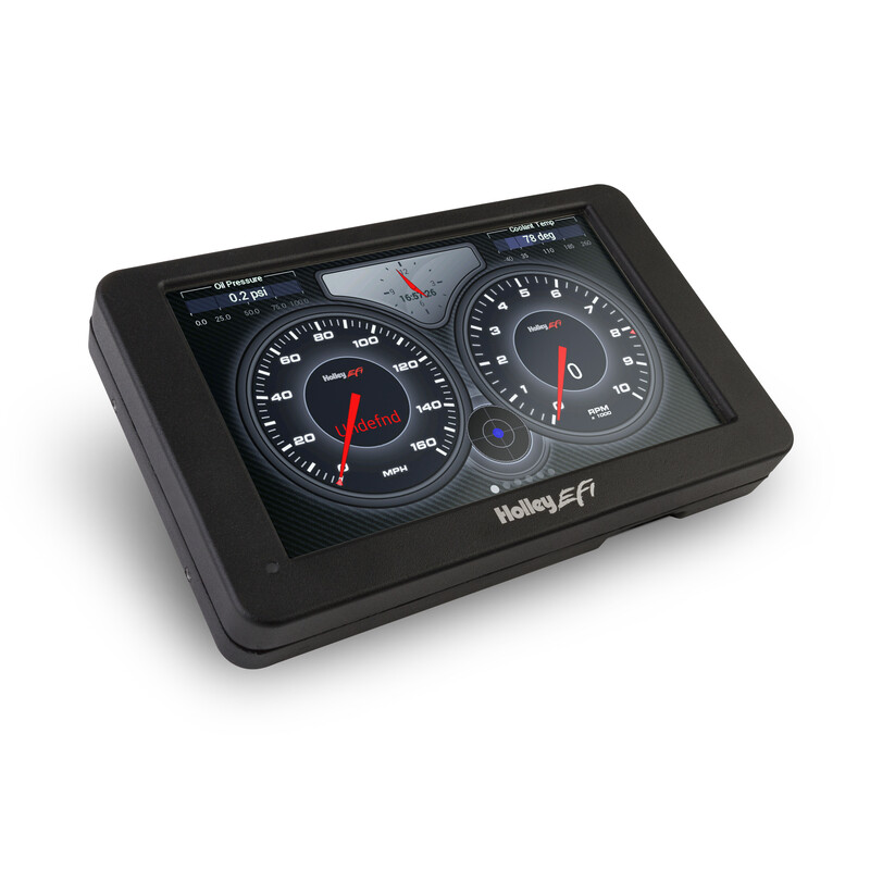 Holley Electronic Multi Purpose Gauge 553-109; 7 in. Standalone Digital Dash Kit Digital, Customizable 