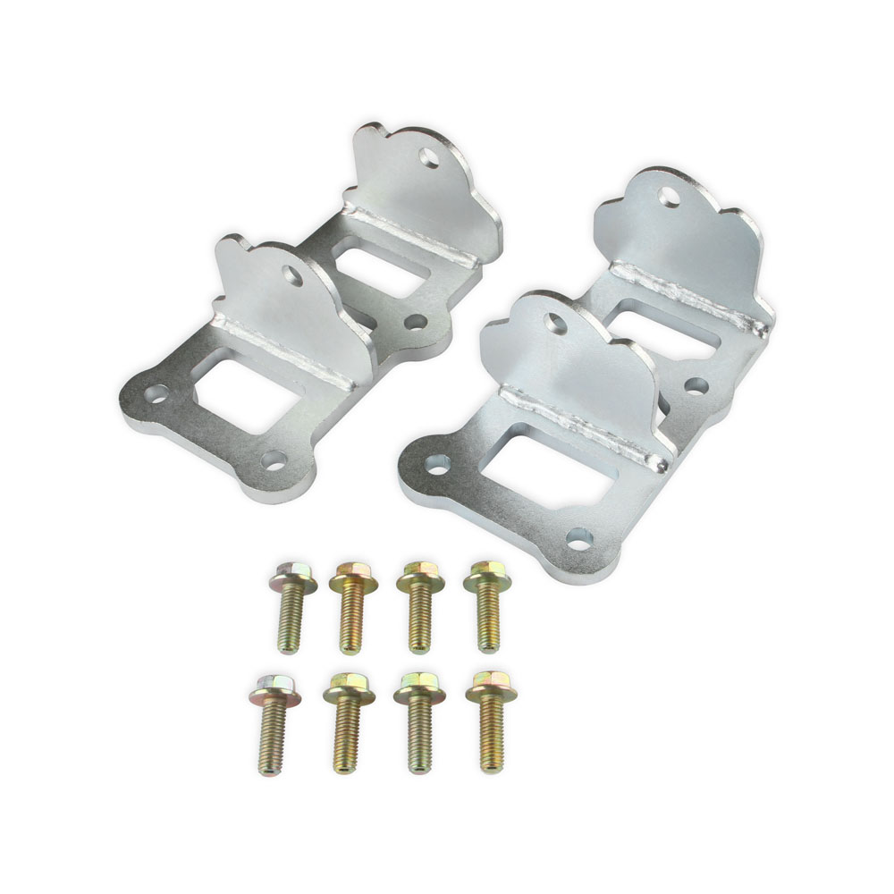 Hooker Motor Mount Adapter Plate 12621HKR; BlackHeart LS Swap Brackets for 1973 to 1987 GM C10, C20, R10, R20, C1500, C15, C2500, C25, R1500, R2500, Blazer, Jimmy LS 