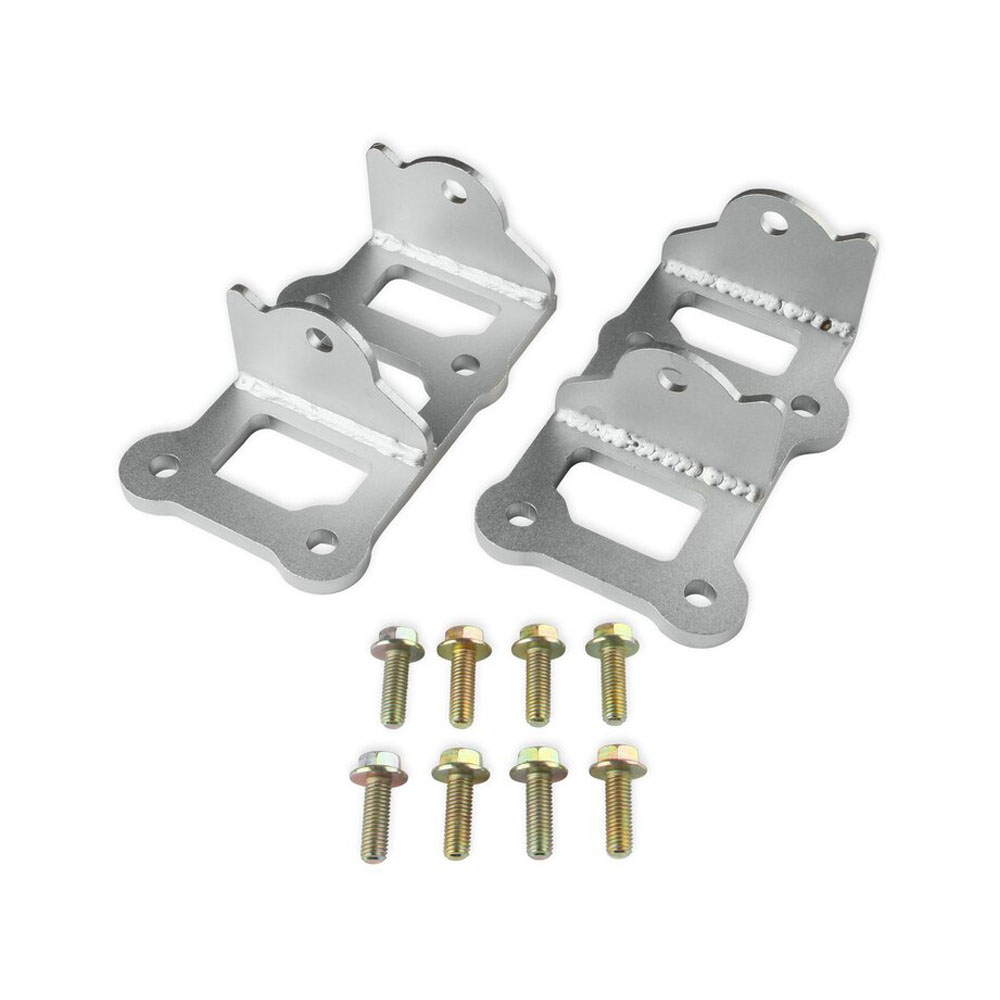 Hooker Motor Mount Adapter Plate 12643HKR; BlackHeart LS Swap Brackets for 1978 to 1988 GM A, G Body LS 