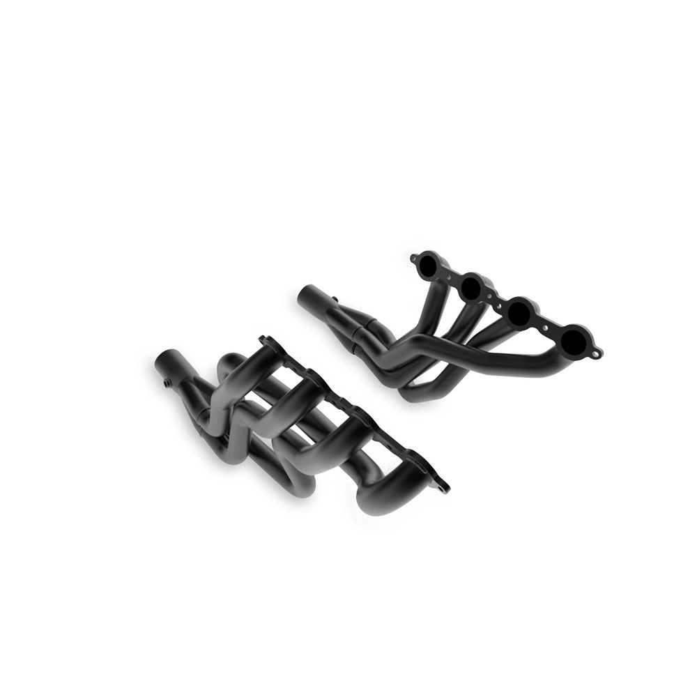 Hooker Exhaust Header 70101503HKR; BlackHeart 1.750 in. 3.000 in. Long Tube Black Mild Steel 