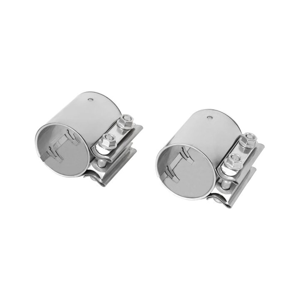 Hooker Exhaust Clamp 41172HKR; 2.500 in. Stainless Steel Band Clamp, Butt Joint 