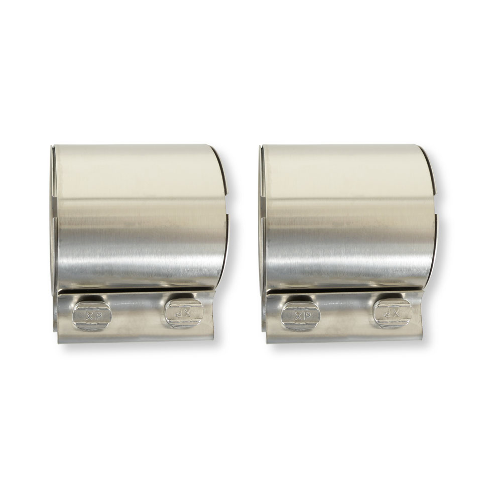 Hooker Exhaust Clamp 41173HKR; 3.000 in. Stainless Steel Band Clamp, Butt Joint 