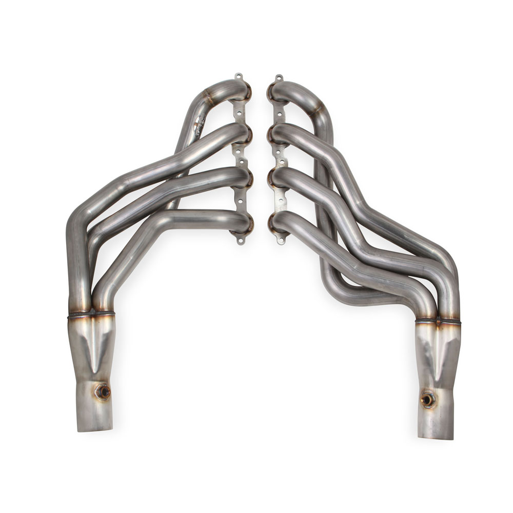 Hooker Exhaust Header 70101304-RHKR; BlackHeart 1.875 in. 3.000 in. Long Tube Natural 304 Stainless Steel 