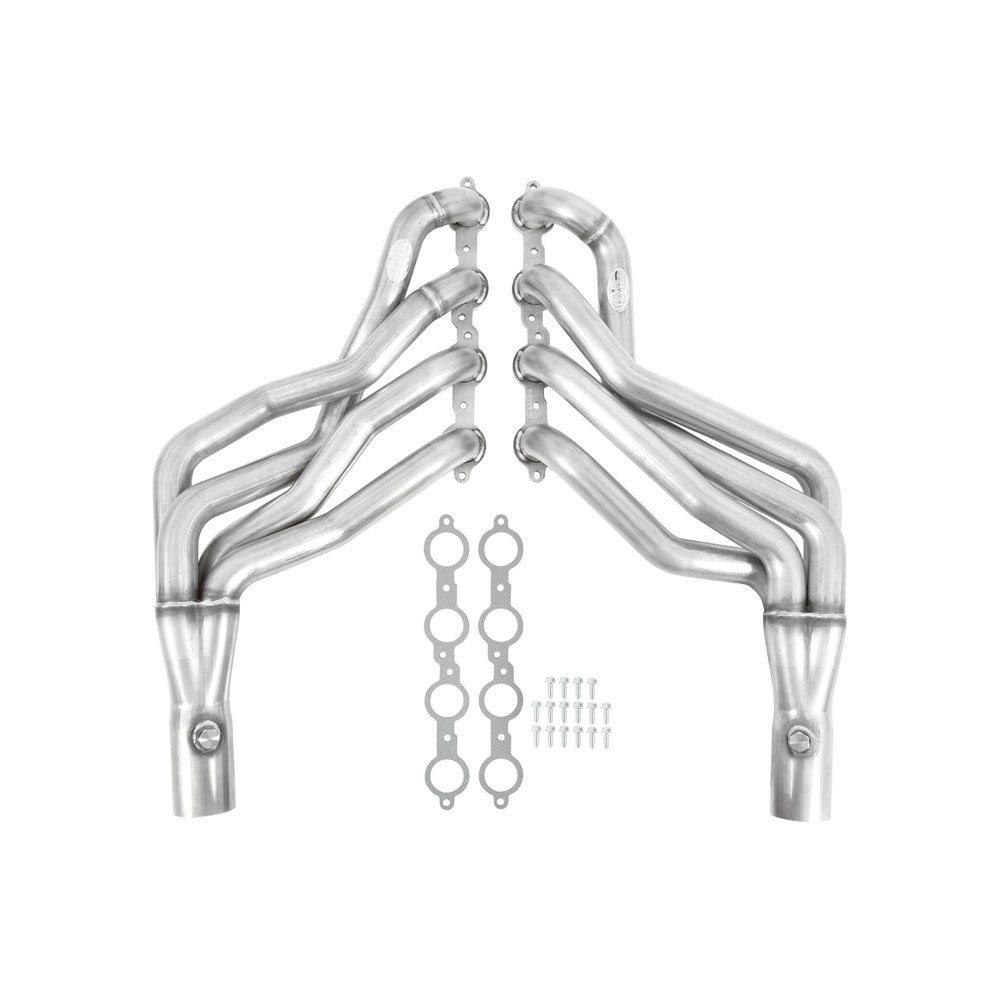 Hooker Exhaust Header 70101318-RHKR; BlackHeart 1.875 in. 3.000 in. Long Tube 304 Stainless Steel 