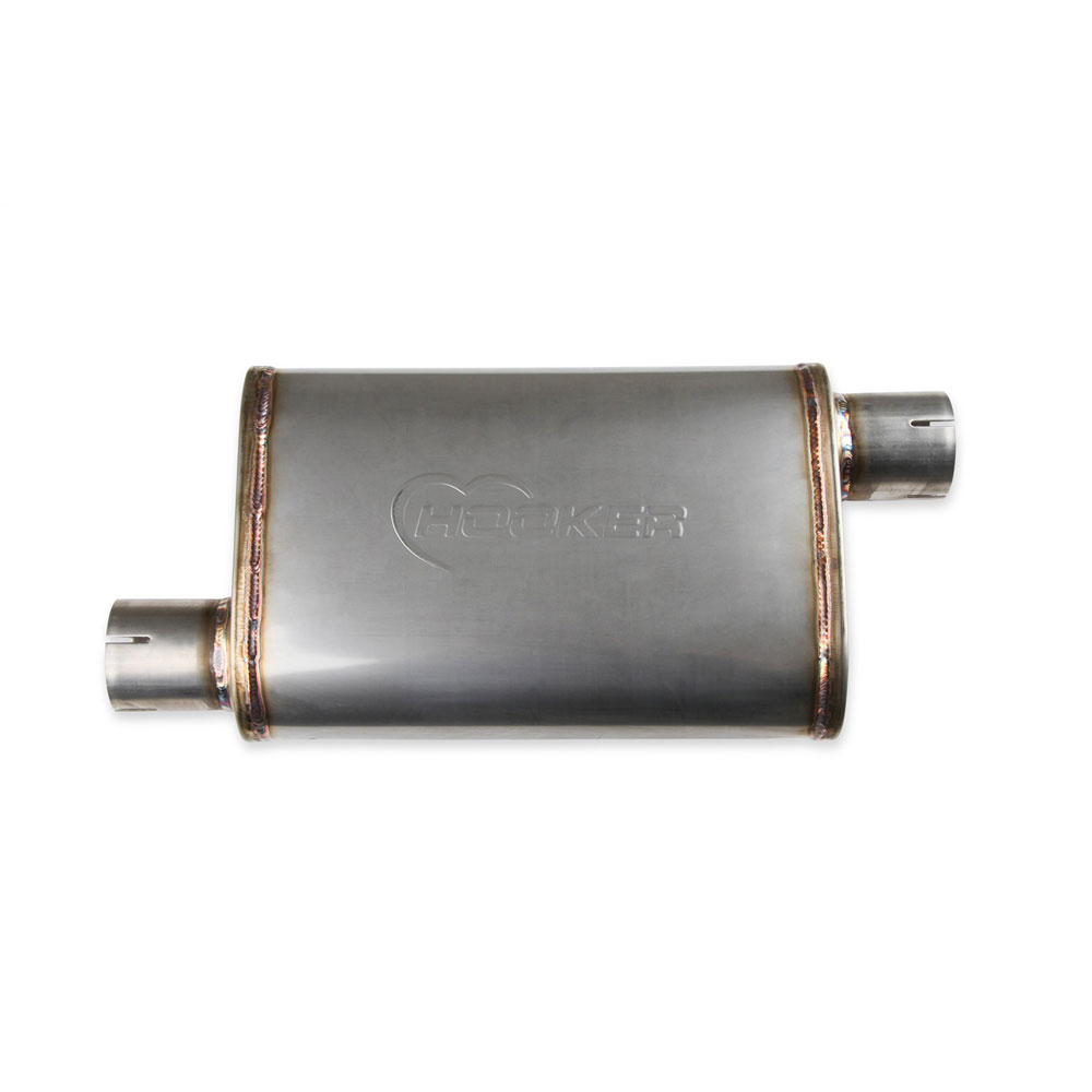 Hooker Exhaust Muffler 21644HKR; 2.500 in. Offset 2.500 in. Offset 