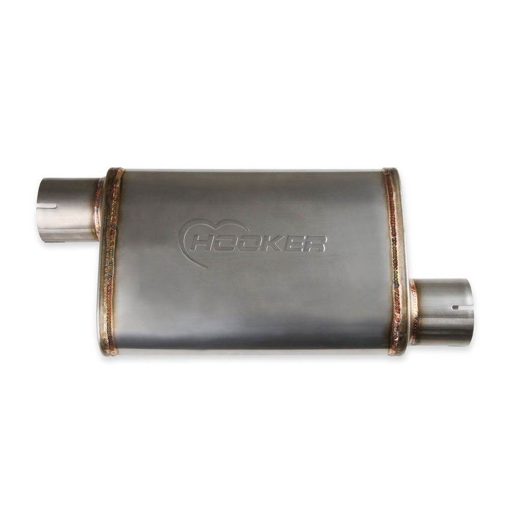 Hooker Exhaust Muffler 21670HKR; 3.000 in. Offset 3.000 in. Offset 