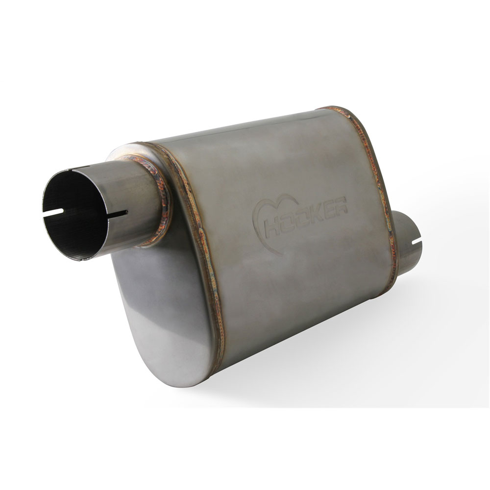 Hooker Exhaust Muffler 21670HKR; 3.000 in. Offset 3.000 in. Offset 