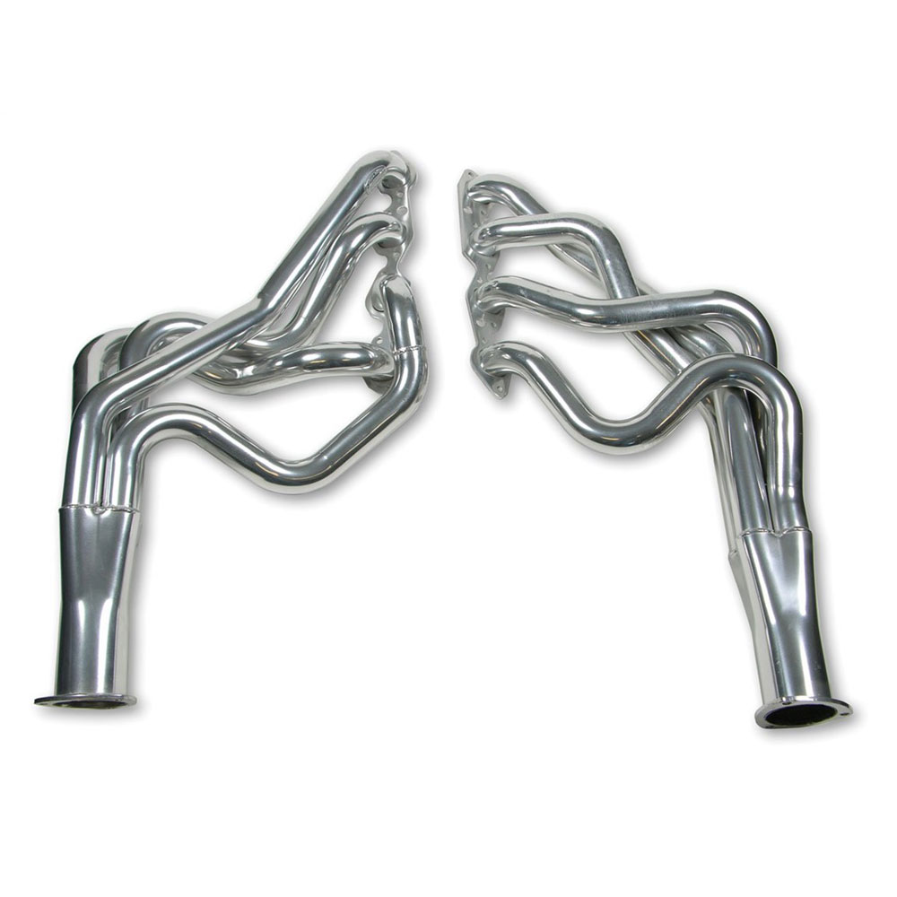Photo for Hooker Exhaust Header 2205-1HKR; 2.000 in. 3.500 in. Long Tube Silver Ceramic Coated Mild Steel 