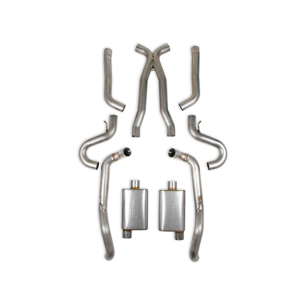 Hooker Exhaust System Kit 70501354-RHKR; BlackHeart 3.000 in. 304 Stainless Steel 